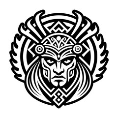 A solid style icon of roman mythology tattoo