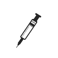 Insulin Pen - Vector icon, isolated on white background  -  