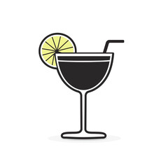 Margarita - Vector icon, isolated on white background  -  