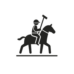 Polo - Vector icon, isolated on white background  -  