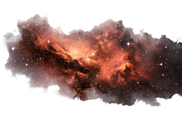 Fiery Nebula Cosmic Wonder Awe Inspiring Starry Night Sky