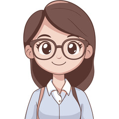 Teacher - Vector icon, isolated on white background  -  