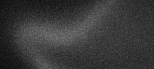 Black noise textured backdrop dark gray grainy gradient background monochromatic abstract banner header poster design