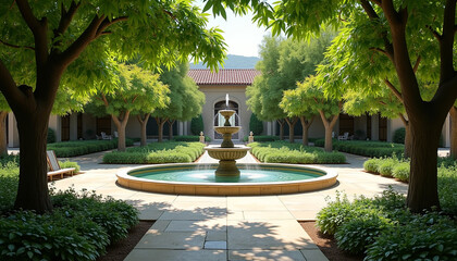 Serene Courtyard Oasis