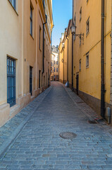 Architectural detail in the old town of Stockholm, Sweden