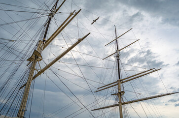 Detail of ship masts