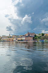 Buildings at the waterfront in Stockholm, Sweden