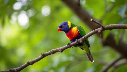 Colorful Songbird Perched in Nature
