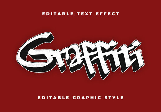 Black And White Graffiti Street Font Urban Bold Text Effect