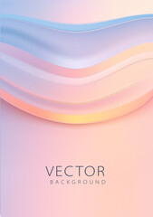 Modern Abstract Vector Background Featuring Soft Waves and Vibrant Gradient Colors