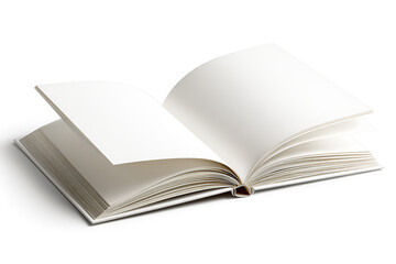Blank book pages open inviting new stories and knowledge a clean fresh start
