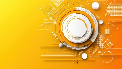 Obraz premium Abstract tech graphic design