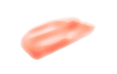 Moisturizing lip balm on white background, top view