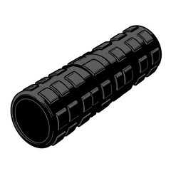 Black Foam Roller for Muscle Recovery and Myofascial Release