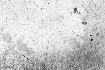 Dust on white textured surface, top view