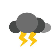 gray lightning clouds