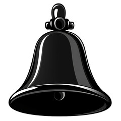 Bell icon isolated on transparent background