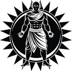 Kamehameha silhouette vector designs 6