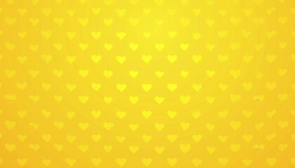 Cheerful Yellow Heart Pattern