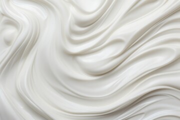 Obraz premium Abstract Image of Swirled Off-White Cream