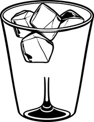 Steaming Covered Pot A Simple Line Drawing Illustration