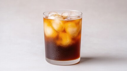 Iced coffee in a glass