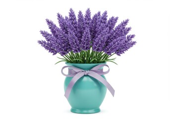 Lavender flowers in a vase floral arrangement home decor still life