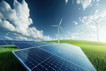 Renewable energy sources, a sustainable future.