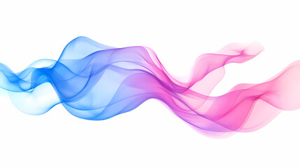 Fototapeta premium An elegant composition of flowing colorful waves featuring dynamic gradient vibrancy in shades of blue, pink, and purple against a minimalist backdrop,. Comet Bloom. Illustration