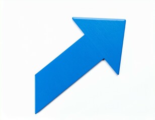 Fototapeta premium blue arrow isolated on white