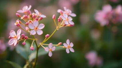 Fototapeta premium pink flowers in the garden