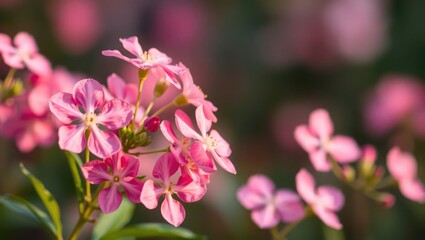 Fototapeta premium close up of pink flowers