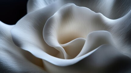 Close-up of delicate white flower petals