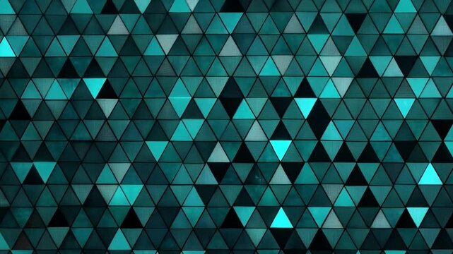 dark cyan geometric gradient abstract triangle mosaic background animation