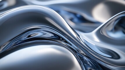 Abstract fluid metallic waves