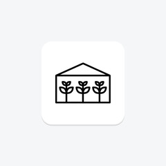 Greenhouse Planting, vector, pixel perfect, illustrator file