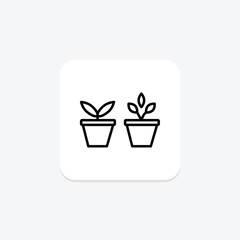 Herbs In Pots, vector, pixel perfect, illustrator file