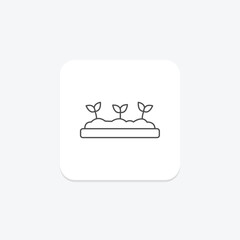 Obraz premium Raised Garden Bed, vector, pixel perfect, illustrator file