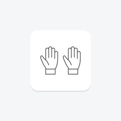 Obraz premium Garden Gloves, vector, pixel perfect, illustrator file