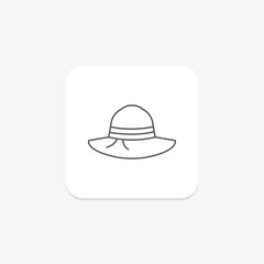 Gardening Hat, vector, pixel perfect, illustrator file