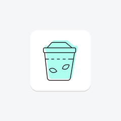 Compost Bin, vector, pixel perfect, illustrator file