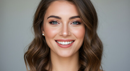 natural makeup look, everyday beauty, smiling woman with fresh look