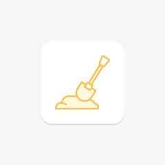 Garden Shovel, vector, pixel perfect, illustrator file
