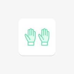 Garden Gloves, vector, pixel perfect, illustrator file