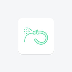 Garden Hose Spray, vector, pixel perfect, illustrator file