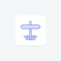 Obraz premium Garden Sign Board, vector, pixel perfect, illustrator file