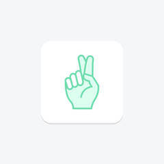 Green Thumb Gesture, vector, pixel perfect, illustrator file