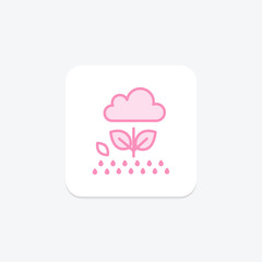 Rain In Garden, vector, pixel perfect, illustrator file