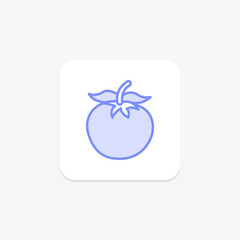 Ripe Tomato Plant, vector, pixel perfect, illustrator file