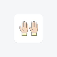 Fototapeta premium Garden Gloves, vector, pixel perfect, illustrator file